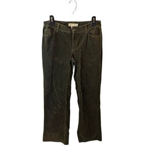 MK Michael Michael Kors womens 8 corduroy pants olive green rn#11818